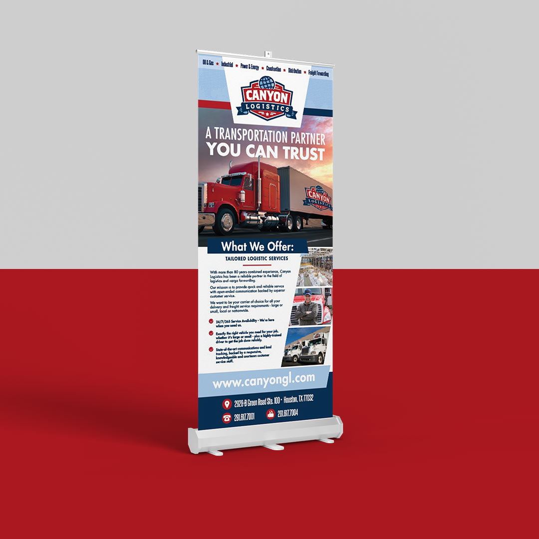Canyon-Logistics-Banner-Stand-Graphic-Design