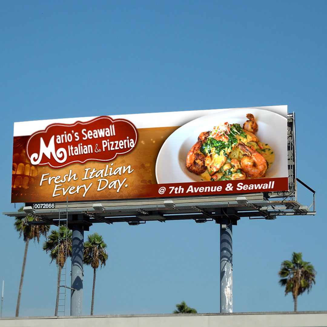 Galveston-Restaurant-Group-Marios-Billboard-Graphic-Design