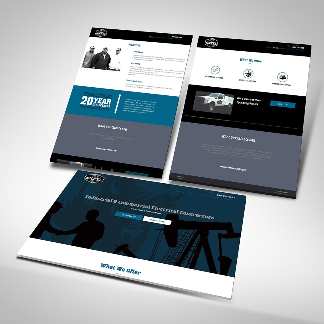 Nickel-Industrial-Construction-Website-Design