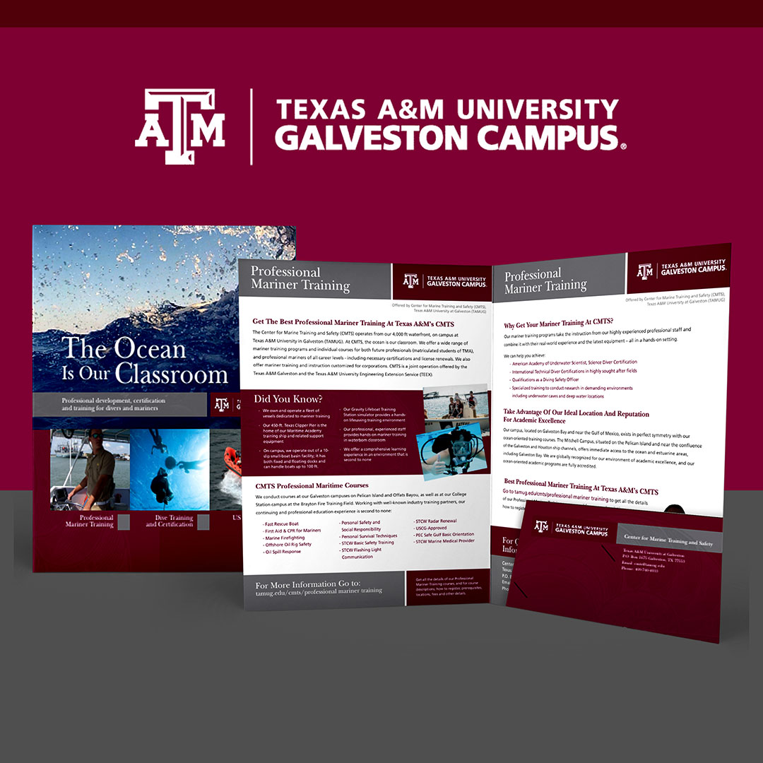 Texas A&M Galveston Pocket Folder + Inserts