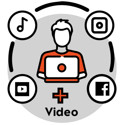 Social Media Manager Plan + video Icon